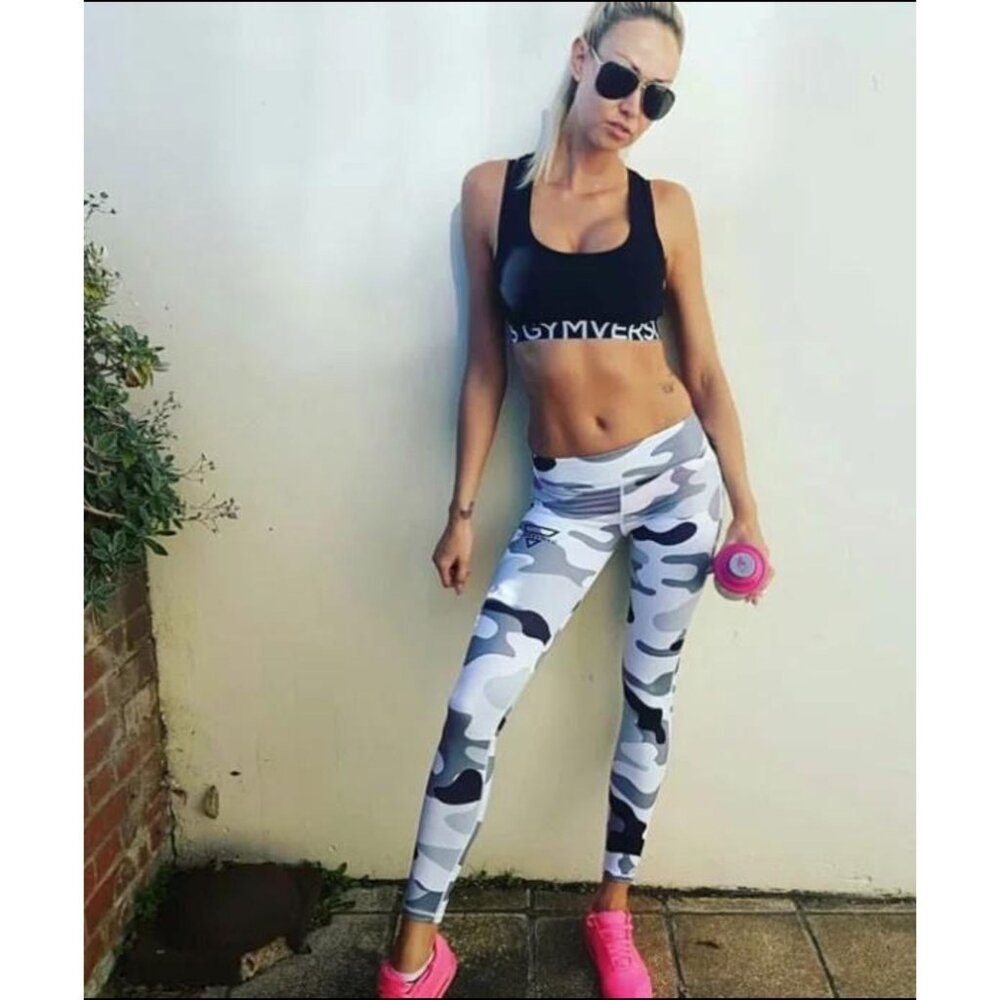 SilhLuxe Activewear Camo Leggings Women's Size Large